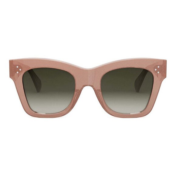 NEW CELINE WOMEN CAT EYE SUNGLASSES CELINE CL4004IN 74F PINK BROWN EYEWEAR - Picture 2 of 3